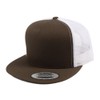 Flex Fit Mesh Cap, Men's, Women's, YUPOONG YP CLASSICS TRUCKER MESH CAP Hat, brown/white