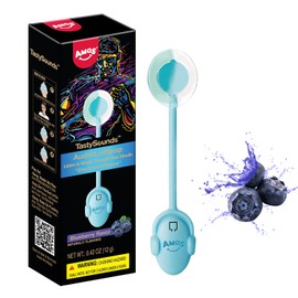 AMOS Music Lollipop Suckers Sugar Free, Audio Singing Lollipop Individually Wrapped, Novelty Gift（Blueberry）