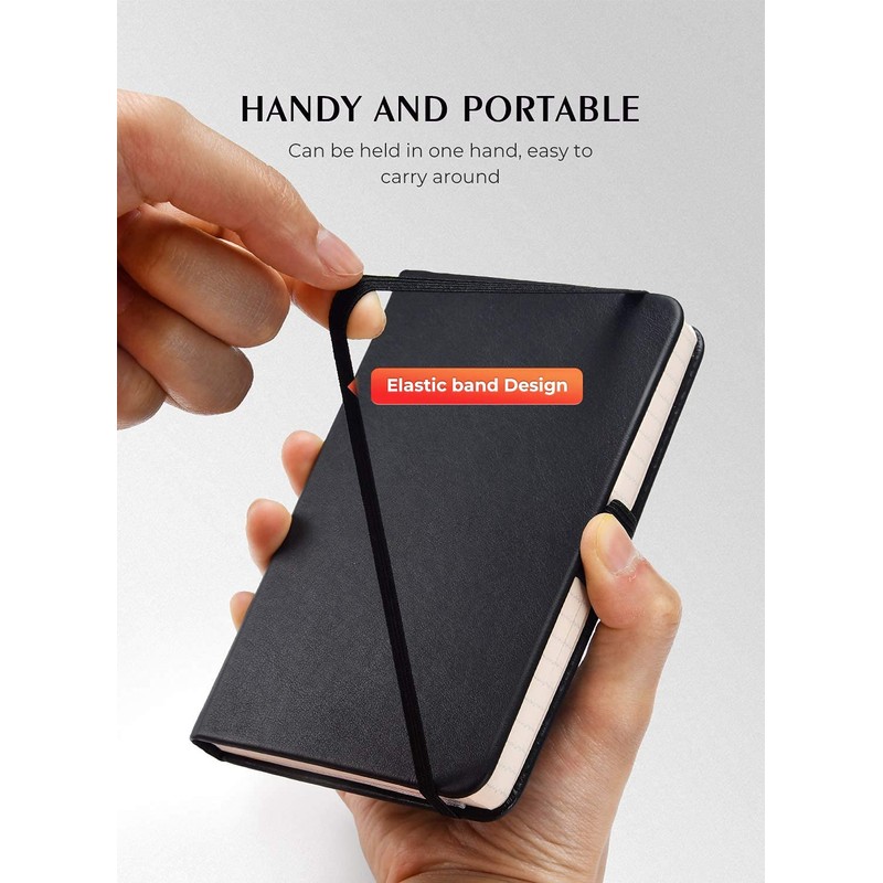 AISBUGUR Pocket Notebook, Small Notebook, 2-Pack Total 320 Pages,3.7" x