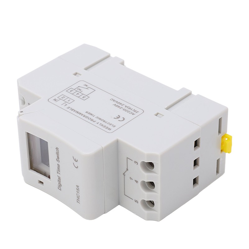 Digital Timer Switch LCD Programmable Weekly Rail Time Relay AC220‑240V