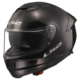 LS2 Helmets Stream II Full Face Motorcycle Helmet W/ SunShield (Gloss Black - X-Large)