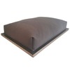 BLACK LEATHER LAP TRAY: Bean Bag Cushioned Laptop Desk, Padded