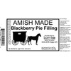Amish Pie Filling - TWO 32 Oz Jars (Blackberry)