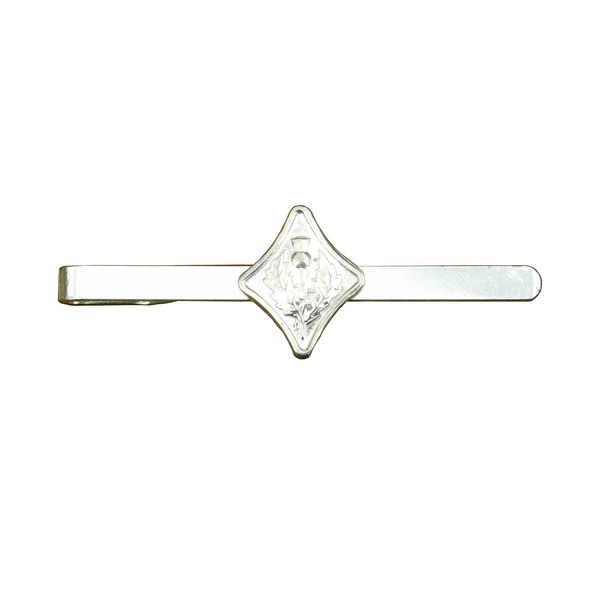 William Sturt Fine Pewter Thistle Tie Clip, Thistle Tie Slide,