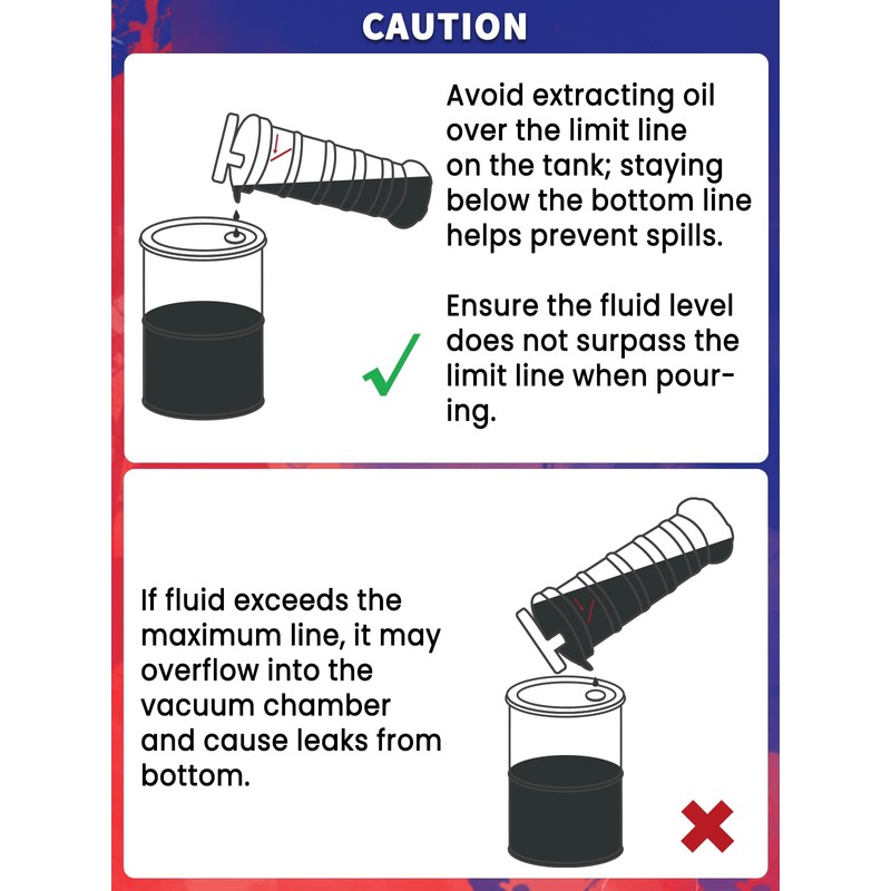 Punmew Oil Extractor Pump 9L Manual Oil Changer Vacuum Fluid