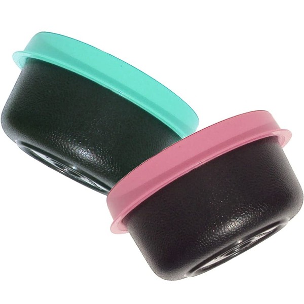 Tupperware Set of 2 Mini 1 Ounce Black Smidgets Pink