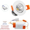 2Inch LED Recessed Ceiling Light, 3W Dimmable LED Downlight, 60