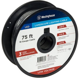 Westinghouse 700026W 700026, 75' 75 ft. Low Voltage Cable, Black, 22 Piece