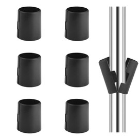 Bonsicoky 12 Pack Wire Shelving Shelf Lock Clips for 1-1/2" Post, Wire Shelf Clips Shelving Sleeves Replacements for Wire Shelving System, 6 Pairs