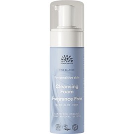 Urtekram Fragrance-Free Cleansing Foam with Moisturising Aloe Vera for Sensitive Skin - Find Balance - Vegan and Natural, 150 ml