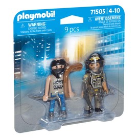 Playmobil 71505 Tactical Police with Thief DuoPack, thrilling action, rescue toy, fun imaginative role-play, playsets suitable for children ages 4+