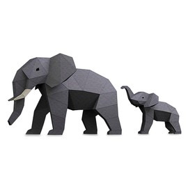 Papercraft World Elephants Model - Paper