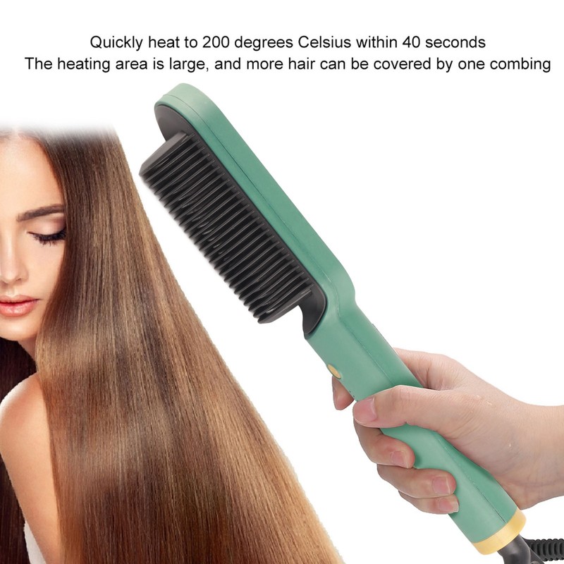 Electric Hair Straightening Comb Straightening Curling Dual Use Hair Curler