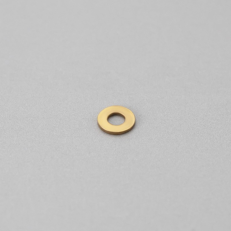 eMagTech 50PCS M1.2 Miniature Brass Washers, Flat Copper Sealing Washers
