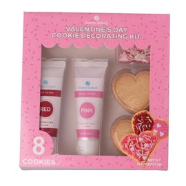 Sweets Indeed, Christmas Deocarting Kit, 3 Sprinkle mixes, 2 Food Color, Decorating Icing, 2 Cookie Cutters, Piping Bags, 9.71 ounces (Holiday Decorating Kit)