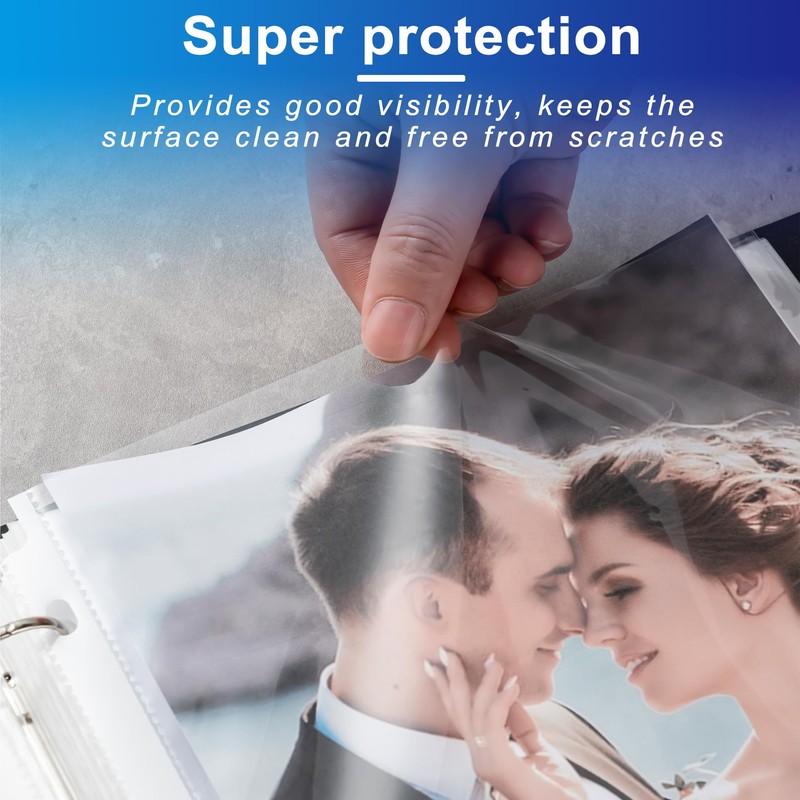100 Pack Clear Sheet Protectors, 8.5 x 11 inch Page