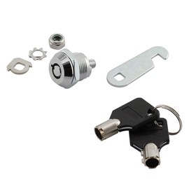 JCBIZ 1PC 20mm Thread Tubular Cam Lock Keyed Alike Security Lock DIY Furniture Hardware for Drawer Cabinet Desk Table Office Table with 2 Quincunx Key