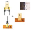 Dovetail Router Bits 2PCS 1/4 Inch Shank Dovetail Joint Router