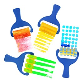 Painting Foam Brush Roller Sponge for Kid Mini Paint Brushes DIY Art Craft Painting Tool Set