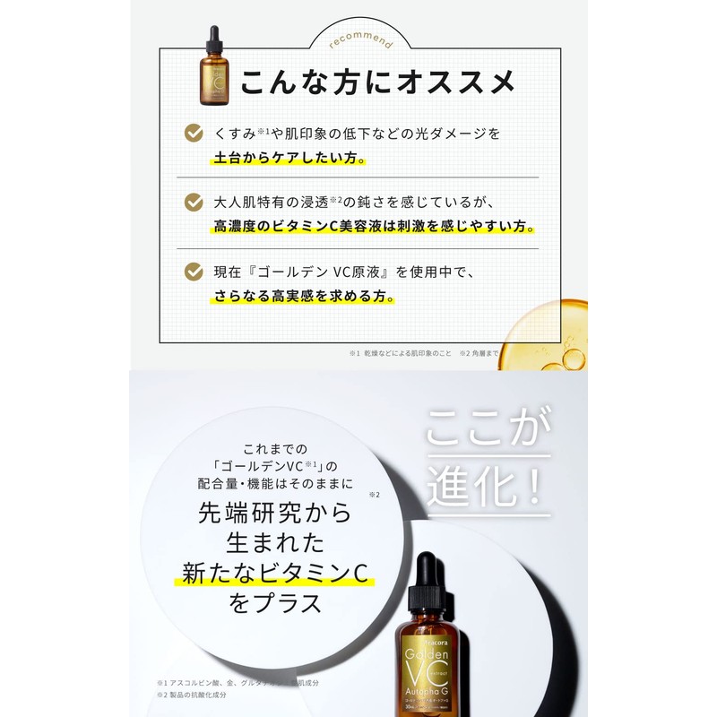 fracora Golden VC Solution Autofa G, 1.0 fl oz (30