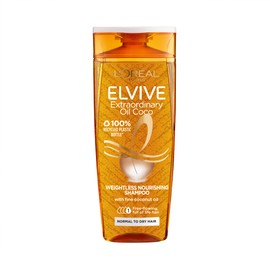 Elvive Haircare L'Oreal Paris Extraordinary Oil Weightless Nourishing Shampoom, Coconut, 400 ml