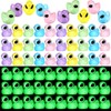 VioraWhite 100 Pcs Luminous Bright Alien Duck Figurine Mini Funny