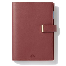 Iroha Published 2026 SUNNY Notebook, TRAD, Free Daily, 2026/January/B6 Size, Maroon Brown, LSDT-48