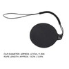 4.7cm Leather Lens Cap Sticker 15cm with String Instant Camera