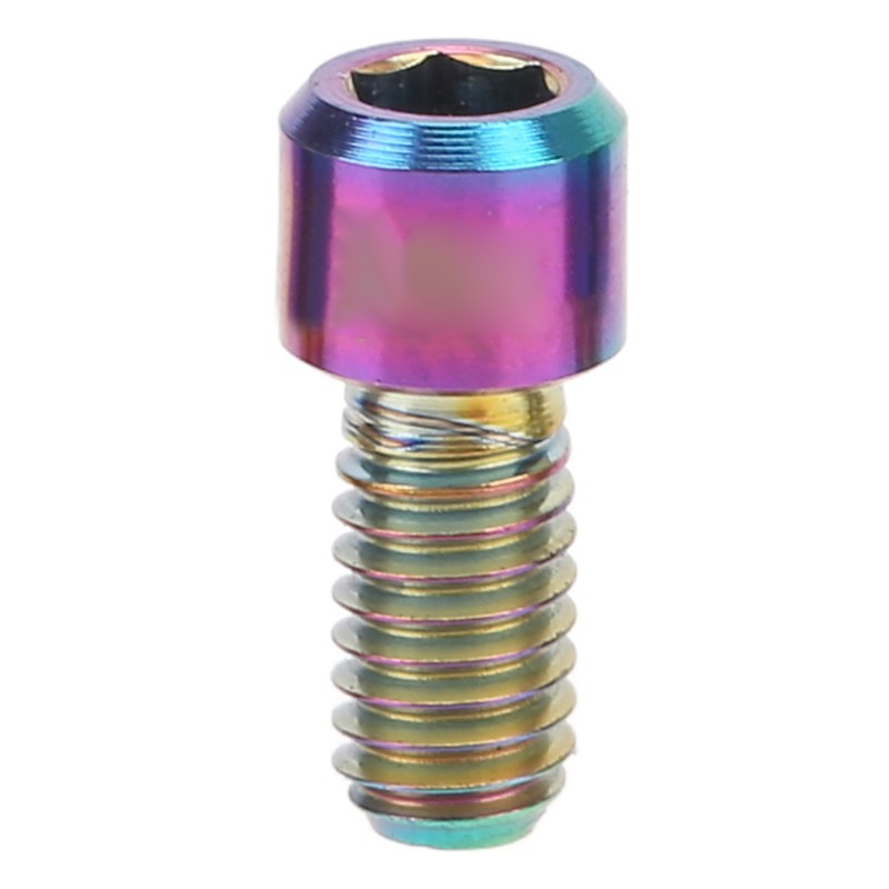 RISK 8Pcs Mountain Bike Pedal Bolts Titanium Alloy Anti Slip