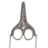 Sewing Scissors Vintage Chain Silver Bauhinia Stainless Steel Pointed Small