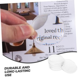 KICHOUSE 6pcs Double Convex Lens for Physics Teaching High-Definition Magnification Optical Lens for Science Experiments and Learning Activities