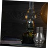 BIUDECO Elegant Retro Oil Lamp Shade Glass Chimney Windproof Cap