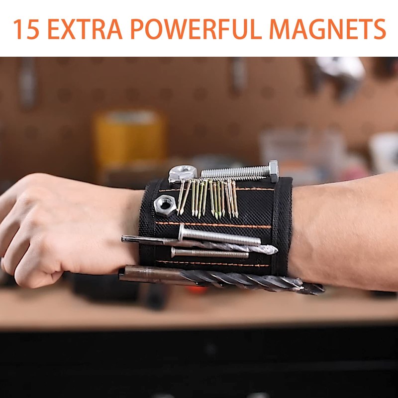 HIEEY 2 Pieces Magnetic Wristband for Holding Screws, Gifts for