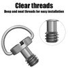 4 Pieces 1/4 Inch Screw Stainless Steel Tripod Screws 1/4