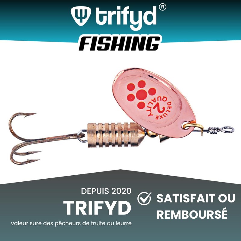 trifyd® Fishing 5 Pcs Spinning Spoons for Trout and Small