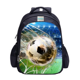 MATMO Boys Football Backpack Football Print Cool Football Pattern School Bag, football backpack 23-10