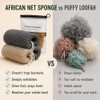 African Net Sponge 2 Pack - Exfoliating Body Scrubber &