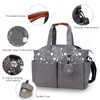 Diaper Bag Large Size Multi Pockets Gray Portable Diaper Tote