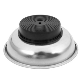 Haptufer Circle Stainless Steel Magnetic Parts Bowl Tool Tray Nuts Bolts Screws Part Tray Magnetic Parts Plate Silver 3 inches