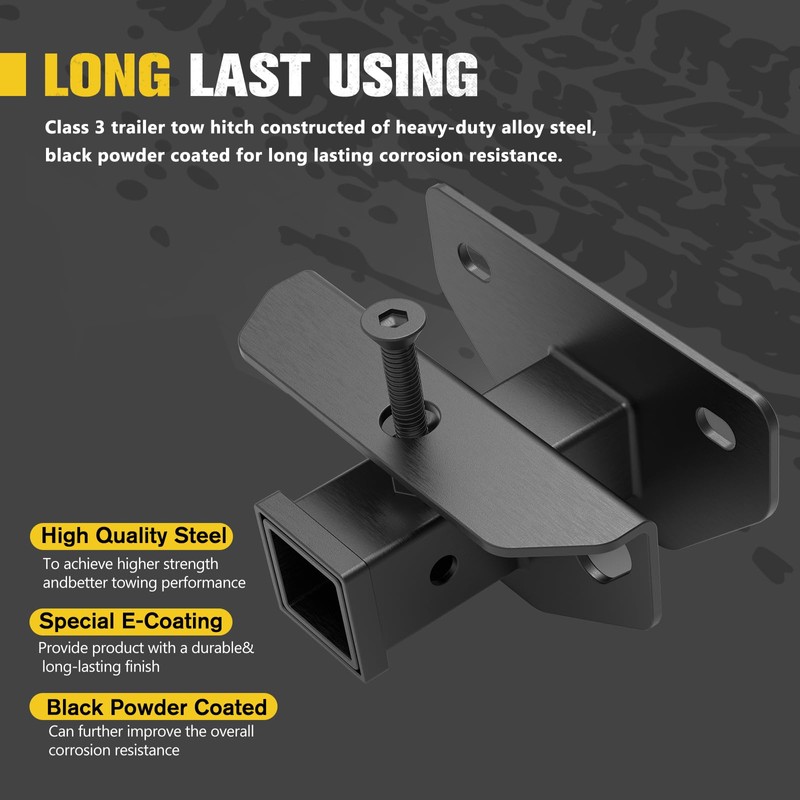 BUNKER INDUST Rear Trailer Hitch Receiver - Fit for 2003-2018/2019-2021