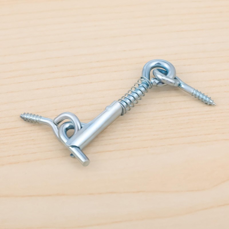 Safety Hook and Eye Latch, 6PCS Stainless Steel Spring Hook