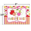 You Are Awesome Sauce Apple Themed Valentine's Day Cards for