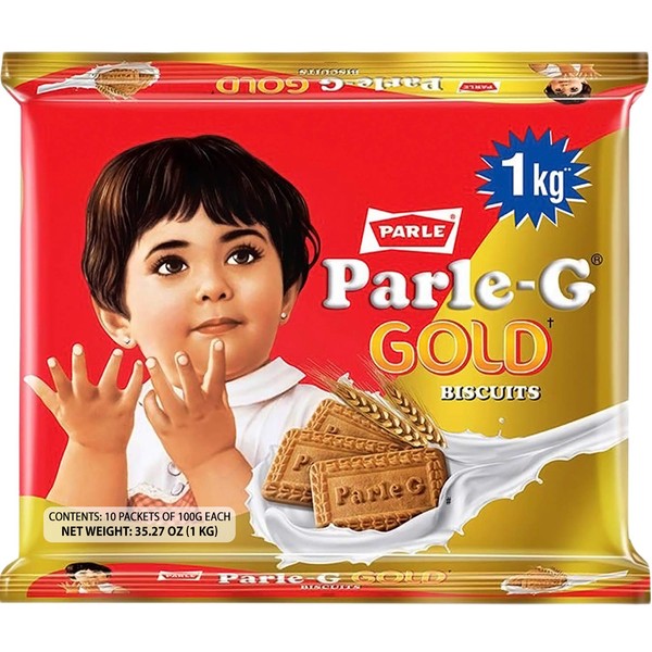 Parle-G Gold Biscuits, 1 KG (10 pack of 100g)