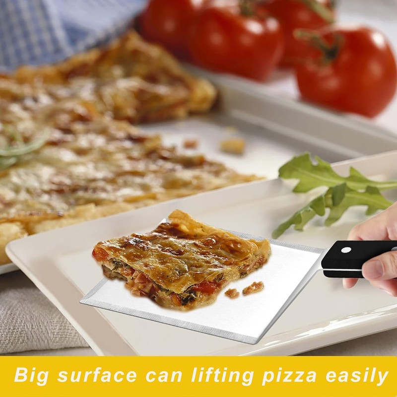 Mallez Stainless Steel Griddle Grill Spatula, 6 x 5" Heavy