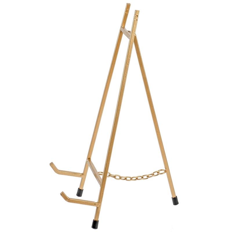 Red Co. 13” Tall Modern Metal Tripod Plate Stand and