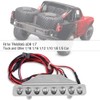 RC Car Light Set, 8 LEDs Light Bar White Red