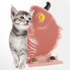 Wall Cat Self Groomer Removable Skin Friendly Fish Shape Rubbing