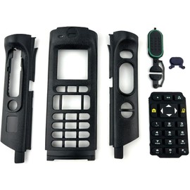 5Pcs Black APX6000 Housing Case Front Cover with Full-Keypad for Two Way Radio APX8000 APX6000 APX8000XE APX6000XE M3