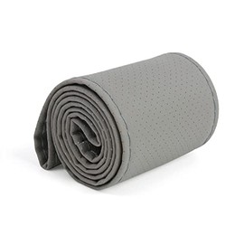 DIY Steering Wheel Covers Steering Wheel Cover Steering Wheel Protector Microfibre Leather with Needle and Thread Non-Slip Grey