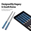 Hagary Dragon Chopsticks Metal Reusable Designed In Korea Japanese Style